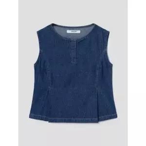 에잇세컨즈 슬리브리스 데님탑 (SET)  블루 125765MP1P