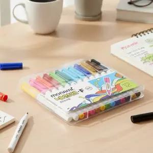 작업용 유성 매직 컬러 네임펜 0.7mm 둥근닙 12색 SET