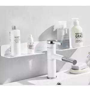 욕실 세면대 수납선반 탁상형 화장실 공간절약 선반 60cm 화이트 (WFKFZ1H)