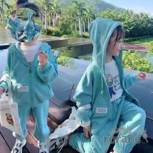 (제스트)여아 후드 민트 아동복 상하복 봄 신학기룩