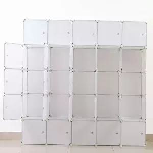 공간활용 수납 정리 진열 옷수납장 화이트 심플리 옷장(175x175cm) DIY 선반