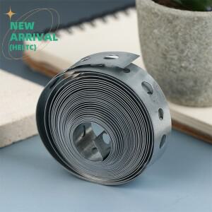 1롤 아연 도금 강철 테이프 행거 스트랩 파이프 지지대 걸이 및 판금 작업용 다중 슬롯 메탈 테이프(미리