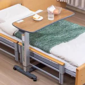 환자용식탁 테이블 이동식 침대상 식탁 화이트 밥상 노트북 간이 환자용
