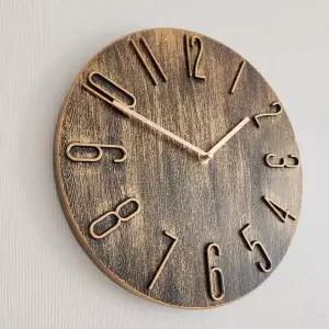 유럽감성 LVA958O1 인테리어 벽시계 30cm 빈티지브론즈