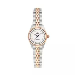 [신세계라이브쇼핑]로즈몽 RS62-04RM-MT 앤틱 터치 로즈 라운드 콤비 여성 메탈 손목 시계