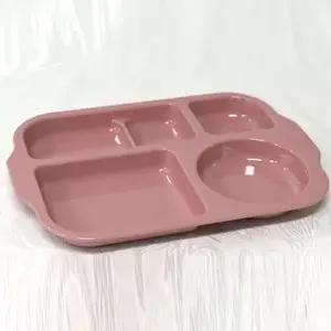 심플 343POI38 어린이 식판 급식 유치원 어린이집 배식판 핑크