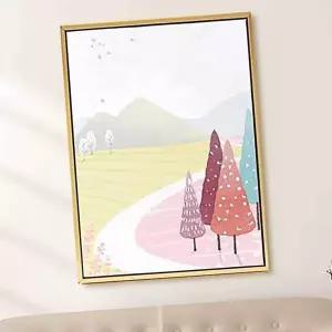 일러스트 LEY239M7 캔버스 액자 풍경F 30x40cm 카페 북유럽