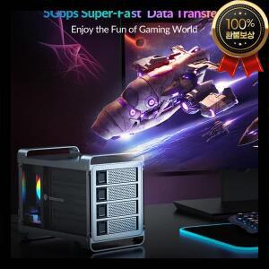 Yottamaster 2.5 SATA HDD SSD 인클로저, 4/5 베이 RAID 외부 케이스, 하우스 멀티 슬롯 포트, RGB 사일런