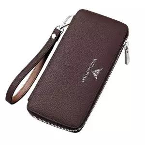 브라운 장지갑 남자 클러치 가죽 지갑 고급 데일리 캐주얼지갑