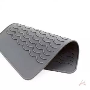 ( )고데기매트 받침패드 실리콘 휴대용 사고방지 안전 내열 거치대