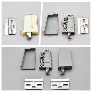 1PCS ABS 캐비닛 걸이코드 두꺼운 냉간 압연 강철 조각 헤비 듀티 표면 장착 숨겨진 커넥터 하드웨어