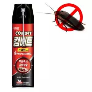 바퀴제거 에어졸 컴뱃스피드 500ml 물림방지 즉시효과 해충방지 스프레이