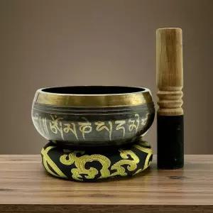 싱잉볼 티베트 그릇 노래 네팔 불교 요가 명상 소리 치료 구리 종교 Carft