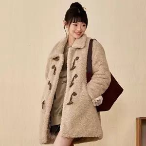 [셀러허브 1]체이스컬트 HC24 여성 보아 더플 코트 뽀글이 양털 떡볶이 자켓 코트 EFRG4392D0X