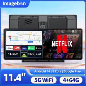 이미지본 11.3인치 안드로이드 14 후방 카메라 8코어 4G+64G 무선 카플레이 오토 OTA 업그레이드 스마트 호