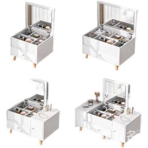 미니 좌식 화장대 낮은 소형화장대 메이크업 글라스 북유럽풍 좌식소형화장대 500