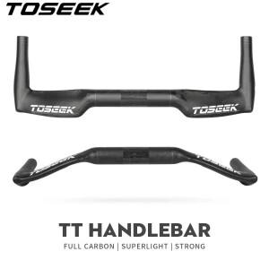 TOSEEK 400/420/440MM TT20 탄소 섬유 도로 자전거 핸들 바 휴식 TT 초경량 경주