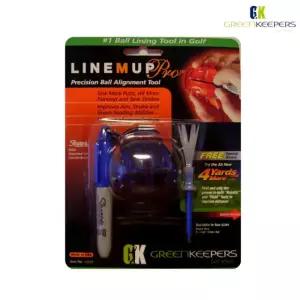 그린키퍼스 라인엠업 프로 볼라이너 샤피 미니펜 4야드더 골프티 세트 블루