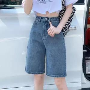 [룽스]청반바지 여름 캐주얼 데님 팬츠 여성반바지 쇼츠 1P