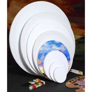 캔버스 100호 원형 보드 페인트 캔버스호 라운드 액자 유화 80CM