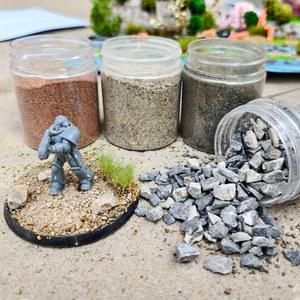140ML 자갈 모래 자연석 DIY 테이블 풍경 정원 철도 기차 도로 포장재