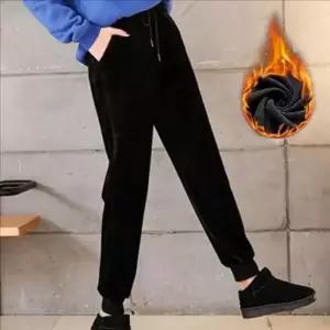 [라일리여성의류] Rly 따뜻한 벨벳 벨루아 밴딩 고무줄 겨울 융털 기모