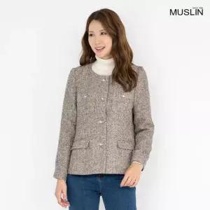 엄마옷 라운드 트위드 정장자켓 1GHJ25075 중년여성 마담 60 70대  빅사이즈 할머니