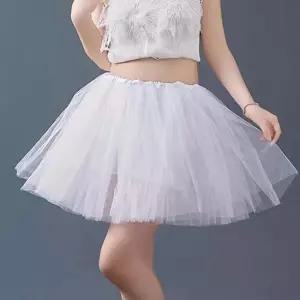 레깅스 발레 폴댄스 요가 허리 밴딩 우아한 매쉬 스커트