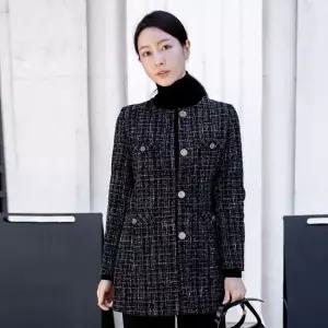 엄마옷 트위드 라운드 롱 자켓 1GHJ23778 중년여성 마담 60 70대  빅사이즈 할머니