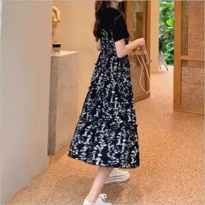 롱원피스 휴양지룩 원피스 바캉스 꽃무늬 반팔 여름