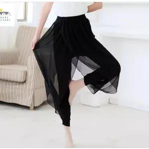 연습복 쉬폰 무용복 무용복 블루퍼플 코랄핑크