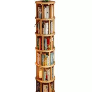 AROHACOM 회전책장 4단 튼튼한 5단 책장 회전 회전형 6단 360도 책꽂이 이동식