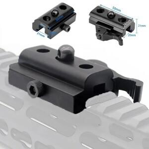 QD 해리스 스타일 바이포드 어댑터 슬링 스위블 스터드 20mm 레일 마운트 전술   액세서리
