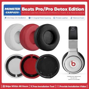 Monster Beats Pro Detox Edition용 교체용 이어 패드 유선 오버이어 헤드폰 액세서리 헤드셋 쿠션 수리 부
