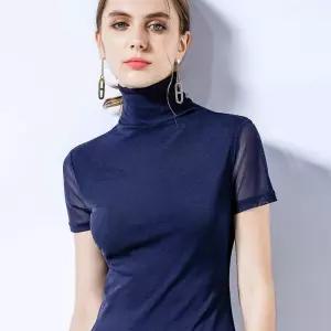 여리폴라넥스판반팔티 NTJ711M311 빅사이즈 사이즈에서 자유로운 그녀~