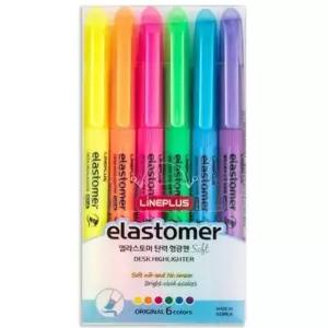 6컬러 엘라스토머디자인펜 6색형광마커 컬러마커 엘라스토머재질 (WFKHO5V)