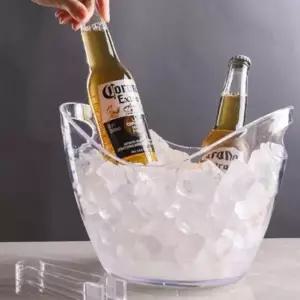 아이스 버킷 샴페인 및 맥주 얼음통 투명 파티 용기 4L (WFKI3L0)