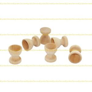 R1WD 나무 계란 지주 컵 부활절 달걀 홀더 DIY 미완성 공예 드로잉 모델 Pa