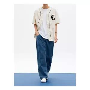 (265821BPNP) [에잇세컨즈] 릴렉스 와이드 핏 데님 팬츠 블루 195186