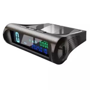 태양광 무선 HUD 속도 충전 속도계 미터기 차량용 태양광 경고기