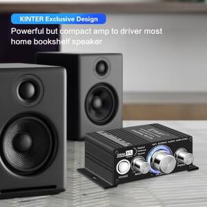 로니식 KINTER Bluetooth 전력 증폭기 12V AMP 2 채널 차량용 음악 플레이어 스피커 오디오 RCA MA-170