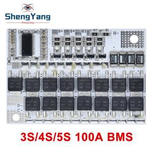 TZT 3 원 리튬 배터리 보호 회로 기판  폴리머 밸런스 충전 보드 모듈  18V  100A  3S  4  5S BMS