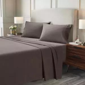 우수한 플란넬 브러시드 코튼 침대 시트 세트 부드럽고 따뜻한 침구 모던 솔리드 침실 장식 플랫 1장 탄력