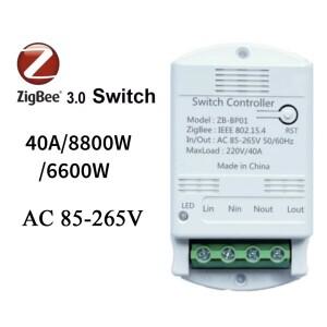 YHC 스마트 TUYA 스위치 ZIGBEE 40A 6600W 8800W 릴레이 모듈 라이프 무선 리모컨 AC 85-265V 타이머 홈 오