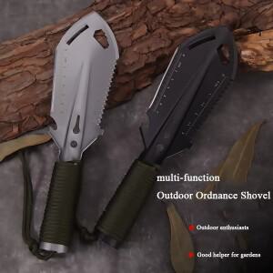 휴대용 엔지니어 삽 - 생존  배낭여행 및 다기능 야외 굴착 도구용 초경량 캠핑