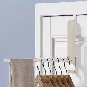 접이식 의류 행거 화이트 모자 걸이 옷걸이 수납용 벽면 (WFKJJK4)