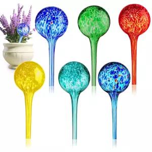 소일라과 다색 소형 식물 워터링 글로브 야외용 비막힘 유리 물뿌리개 실내 셀프 화분 삽입물 휴가 장치