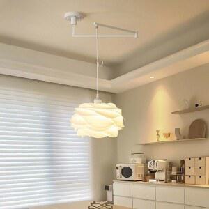 침실 식당 샹들리에 스윙 조명 로즈 장미 식당등 거실 심플 암 모던
