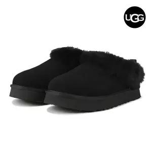 [어그(슈즈)]  K 타젤 여성 겨울 방한 모카신 털슬리퍼 블랙 1171198K-BLK
