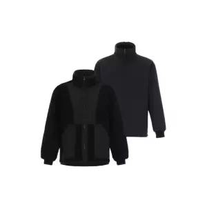 [정품] 오프그리드 리버시블 플리스 믹스 자켓-블랙 1021188